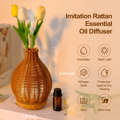 Rattan Look Essential Oil Diffuser