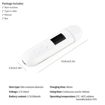 Skin Tester Face Moisture & Oil Analyzer