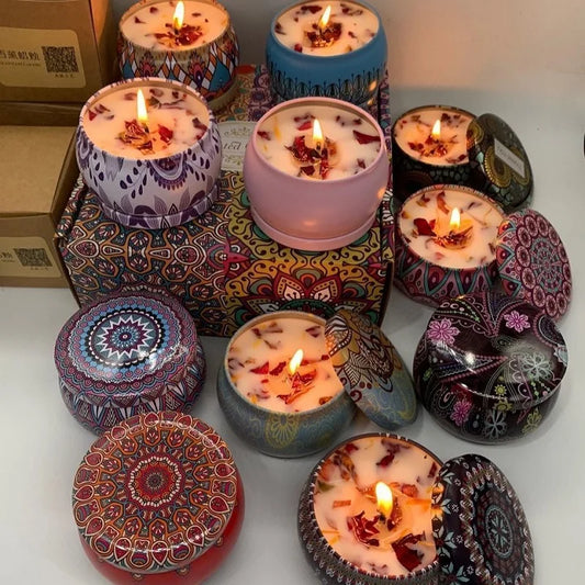 1/4PCS Vintage Scented Candle Set