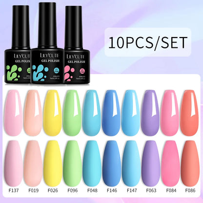 10PCS Gel Nail Polish Set