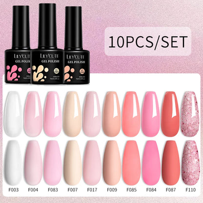 10PCS Gel Nail Polish Set