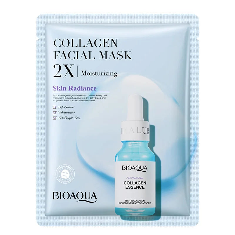 BIOAQUA Centella, Collagen, Vitamin C, Hyaluronic Acid Facial Masks