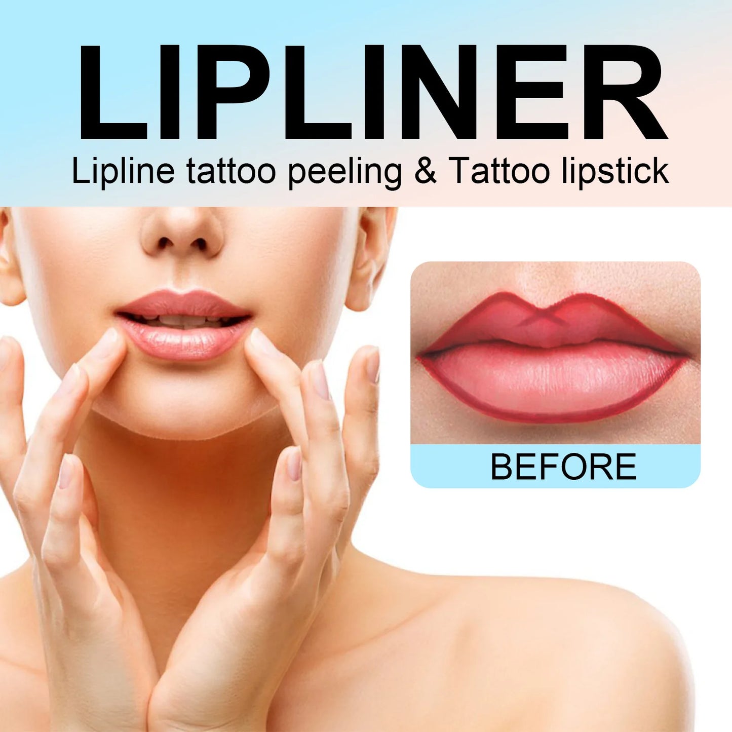 Peel-Off Lip Liner Tattoo