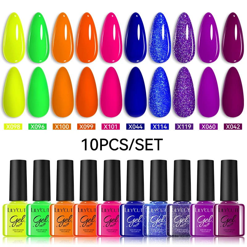 10PCS Gel Nail Polish Set