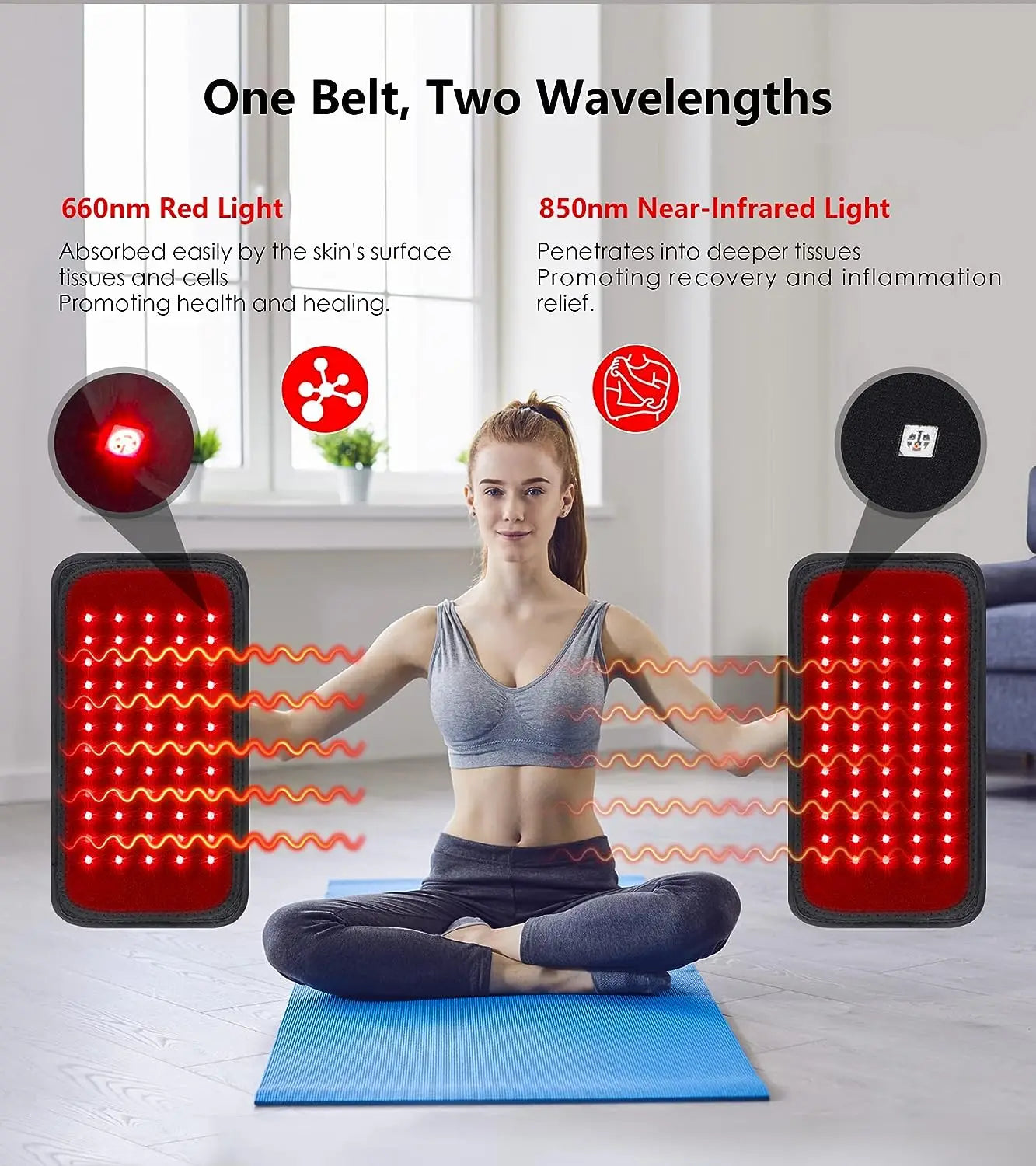 60 LEDs Red & Infrared Light Therapy Belt