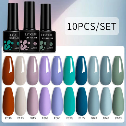 10PCS Gel Nail Polish Set