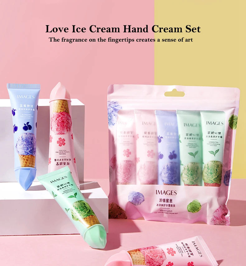 5-Piece Plant Fruit Fragrance Hand Cream Set