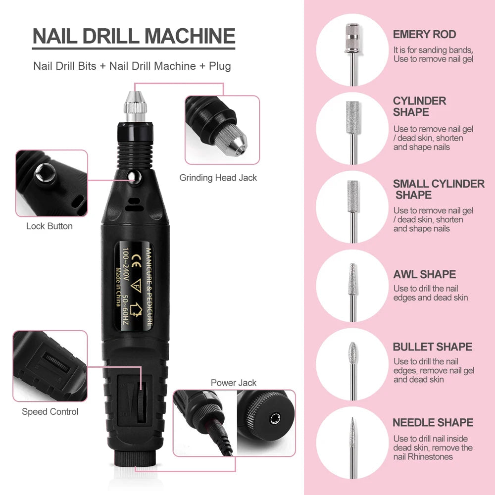 Electric Nail Drill Machine