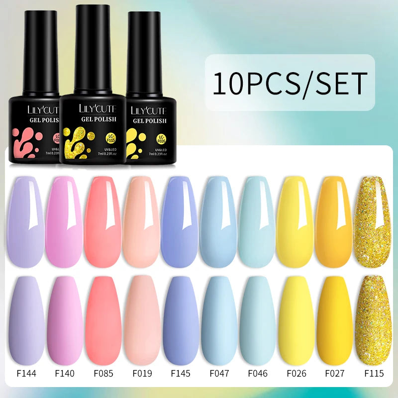 10PCS Gel Nail Polish Set