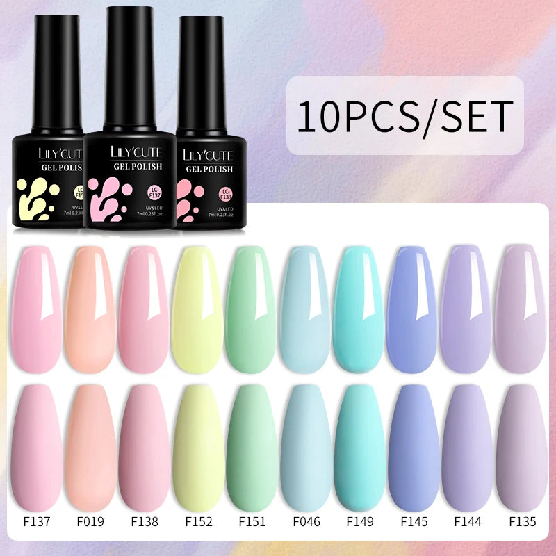 10PCS Gel Nail Polish Set