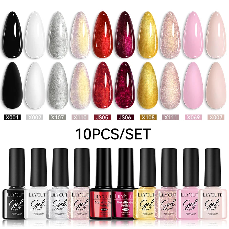 10PCS Gel Nail Polish Set