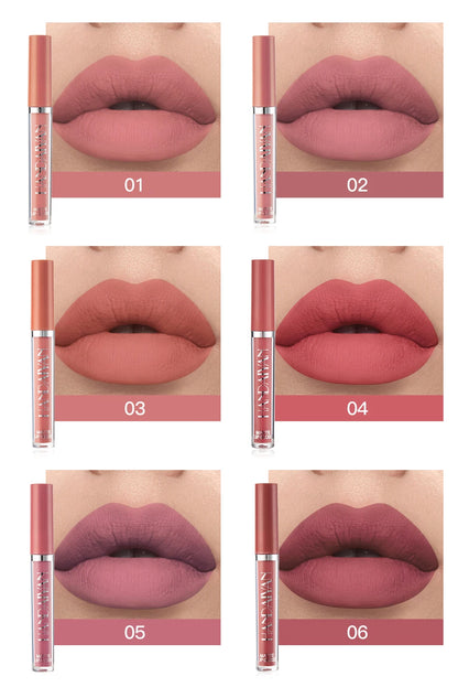 Set of 6 Non-Stick Cup Liquid Lipsticks