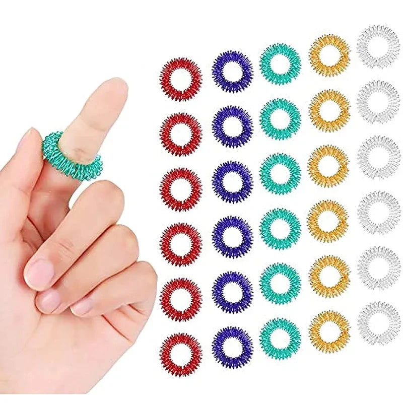 Acupressure Spiky Sensory Finger Rings