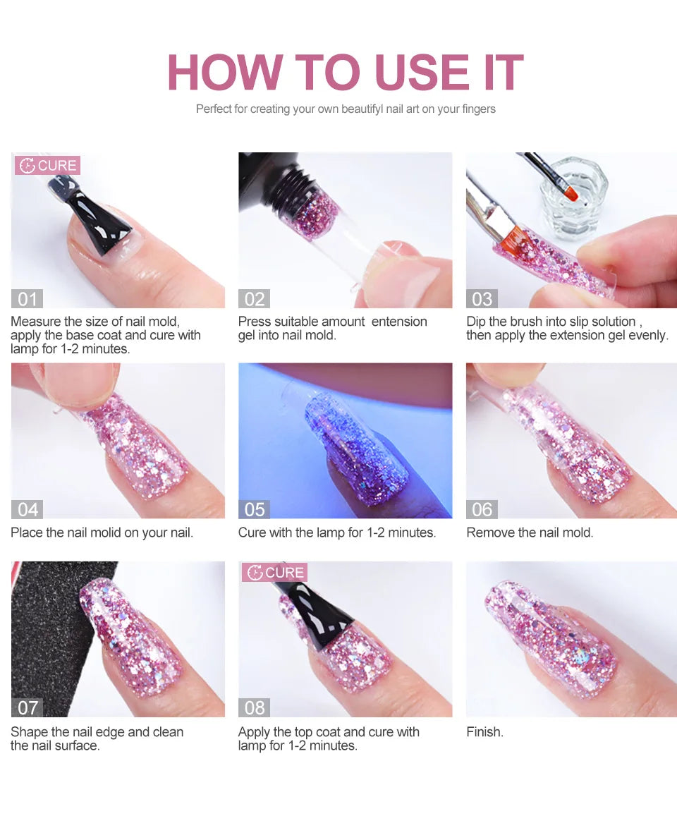 Nail Extension Gel Set