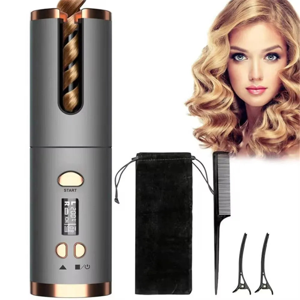 Cordless Automatic Rotating Hair Curler