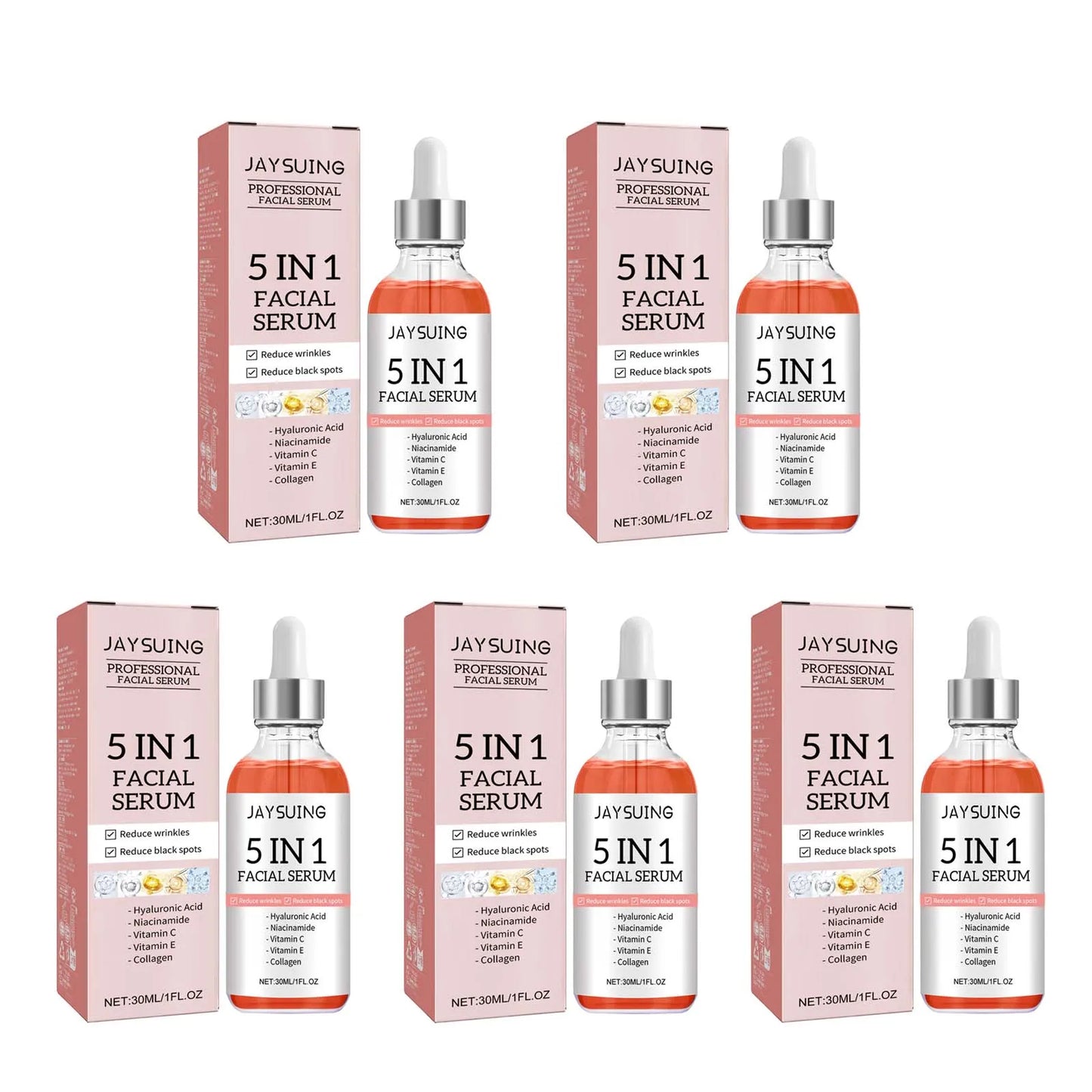 5 In 1 Facial Firming Moisturizing Brightening Serum