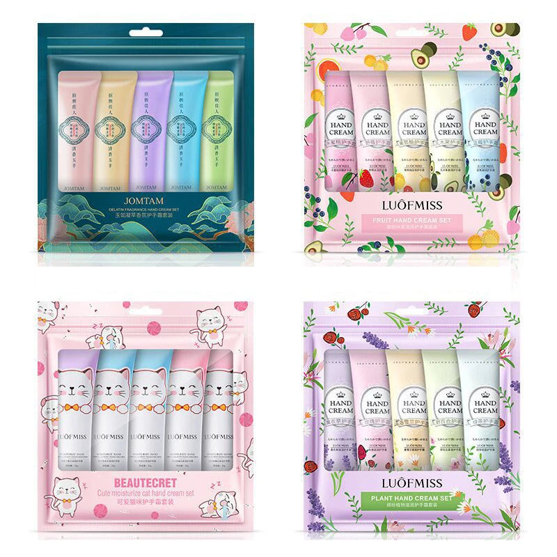 5-Piece Plant Fruit Fragrance Hand Cream Set