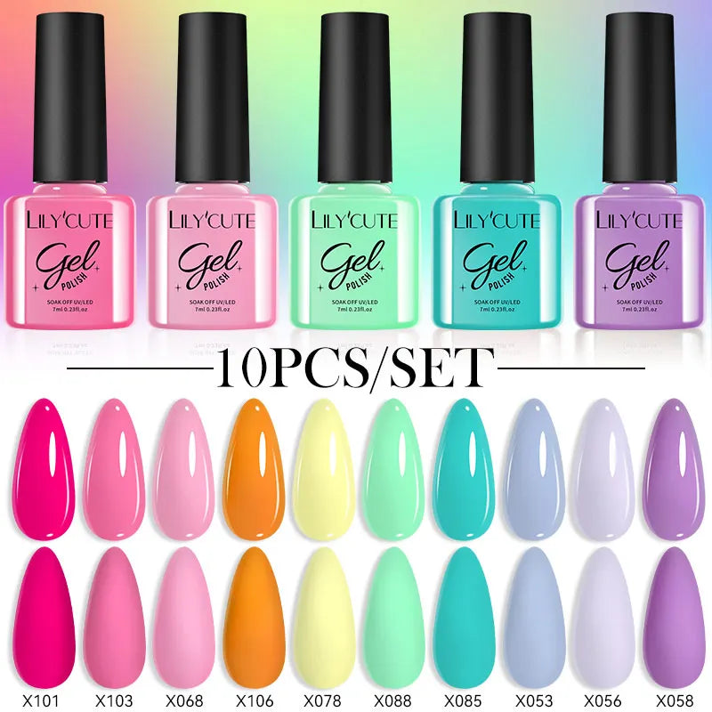 10PCS Gel Nail Polish Set