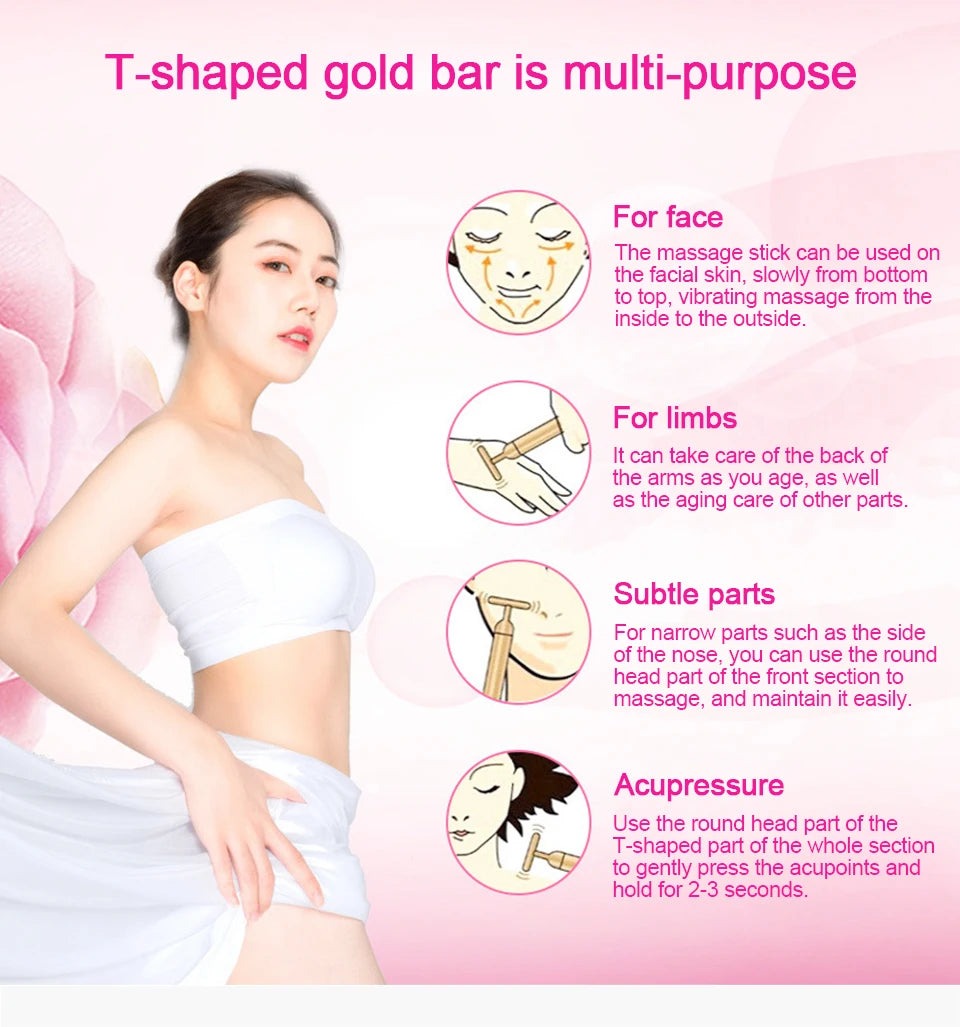 24K Gold Beauty Bar Energy Roller