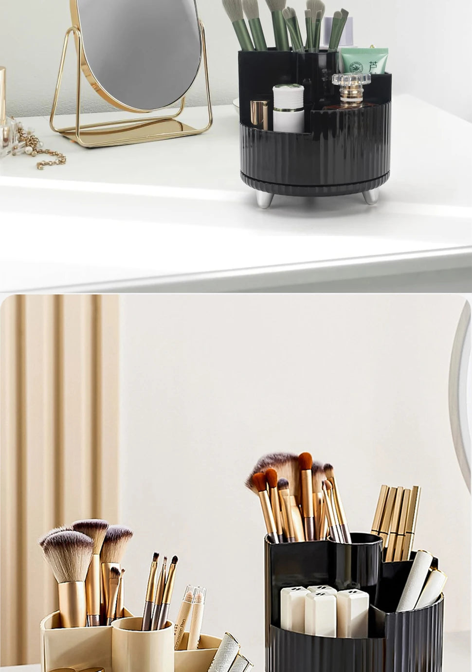 360° Rotating Makeup Organizer