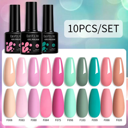 10PCS Gel Nail Polish Set