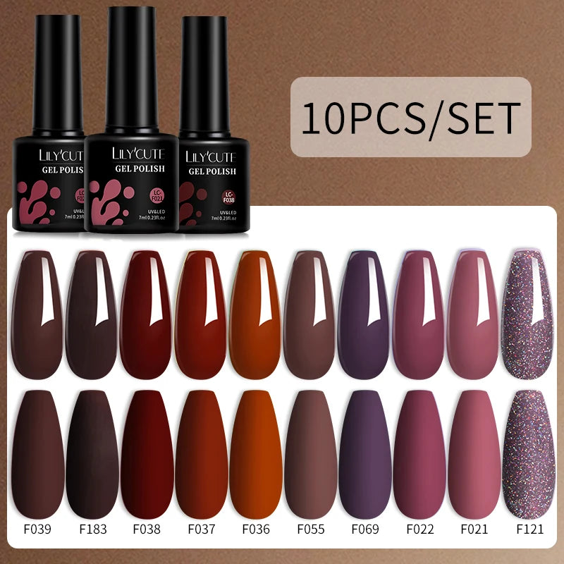 10PCS Gel Nail Polish Set