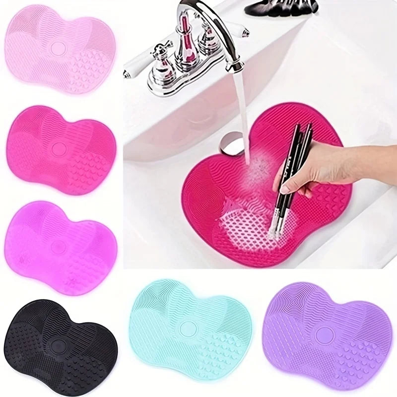 Apple Shaped Makeup Brush Cleaning Pad