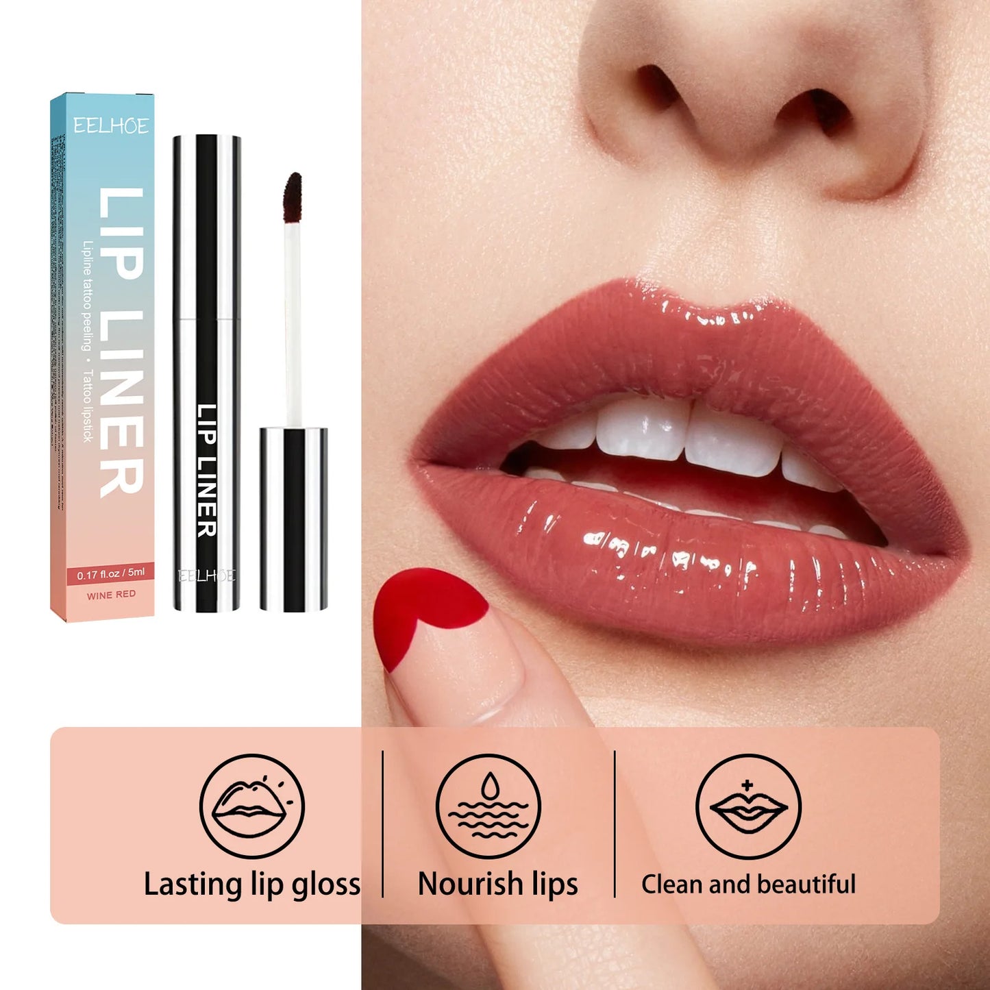 Peel-Off Lip Liner Tattoo