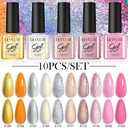 10PCS Gel Nail Polish Set