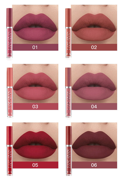 Set of 6 Non-Stick Cup Liquid Lipsticks