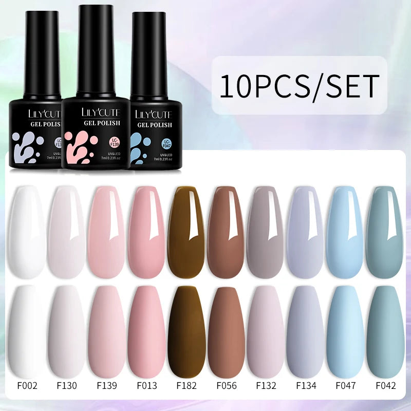 10PCS Gel Nail Polish Set