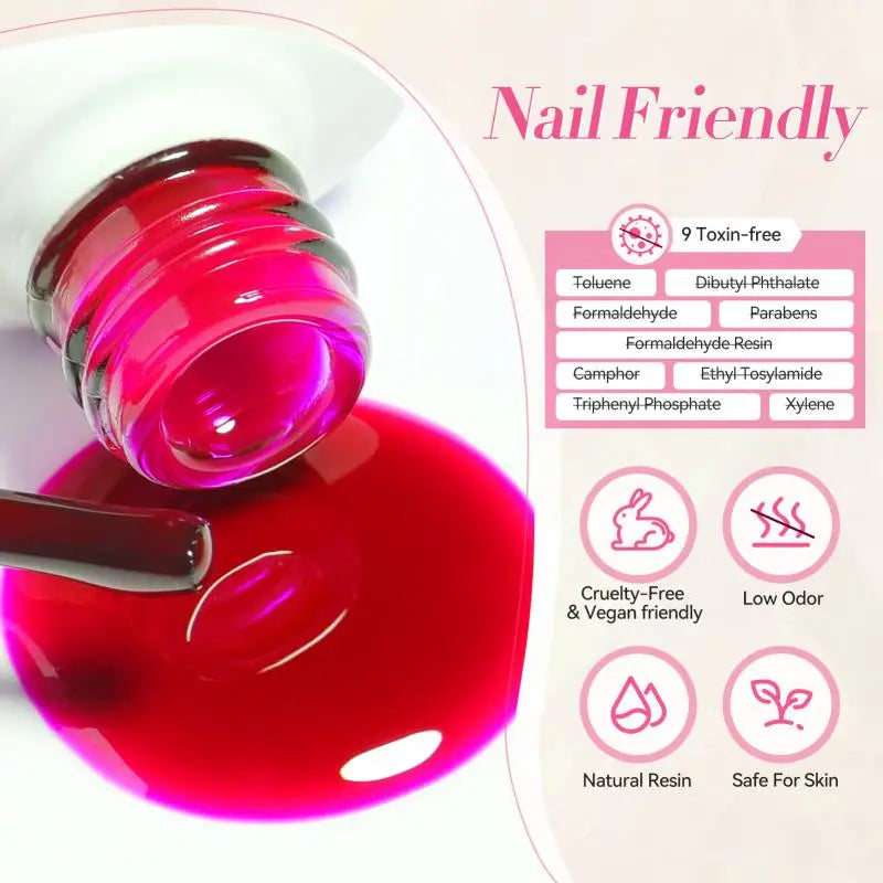 6Pcs Soda Ice Jelly Gel Nail Polish Set