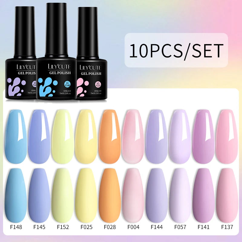 10PCS Gel Nail Polish Set