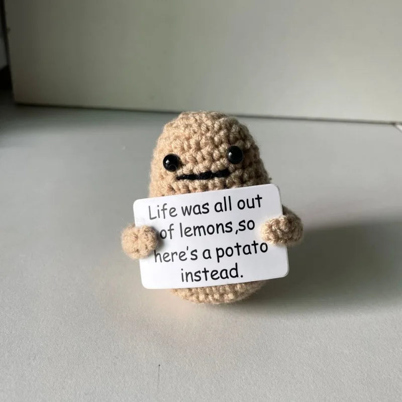 Positive Energy Potato Hug Pocket Plush