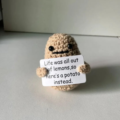 Positive Energy Potato Hug Pocket Plush