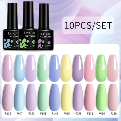 10PCS Gel Nail Polish Set