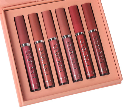 Set of 6 Non-Stick Cup Liquid Lipsticks