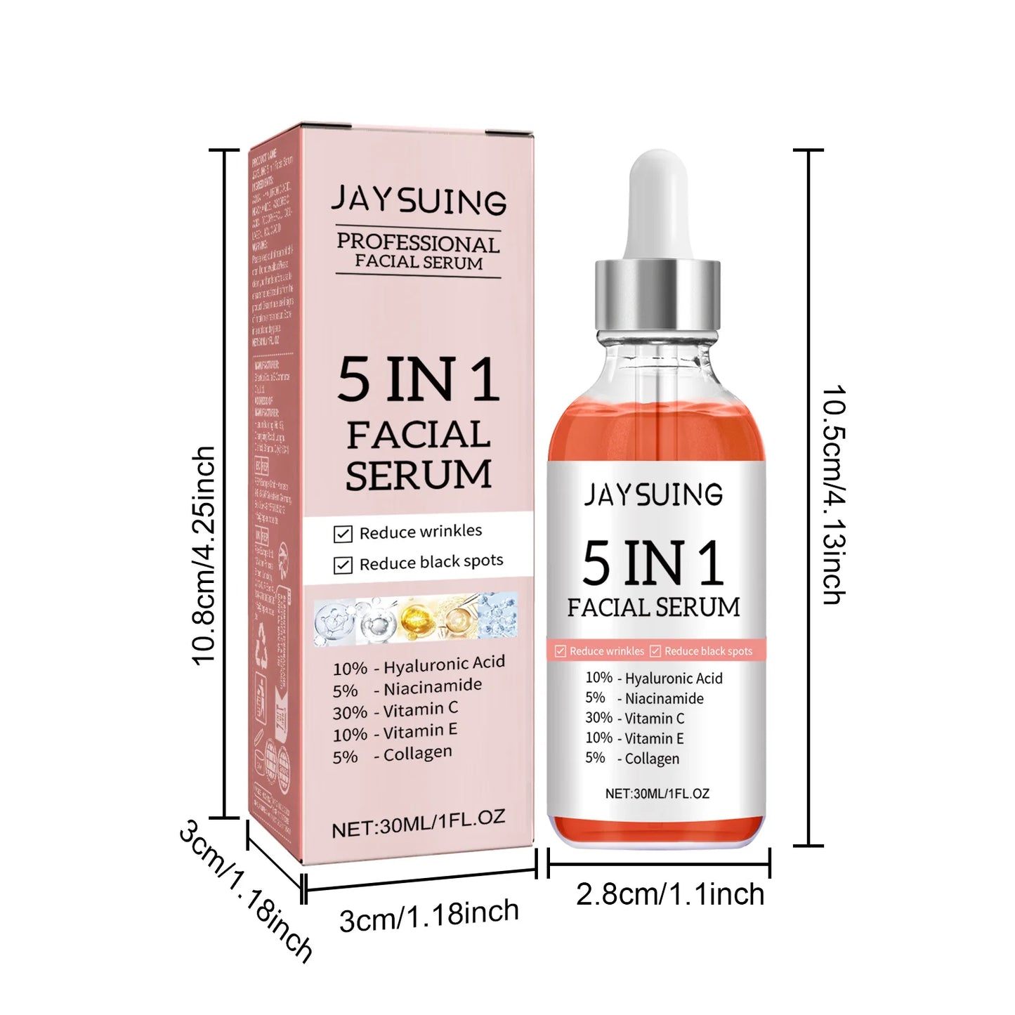 5 In 1 Facial Firming Moisturizing Brightening Serum