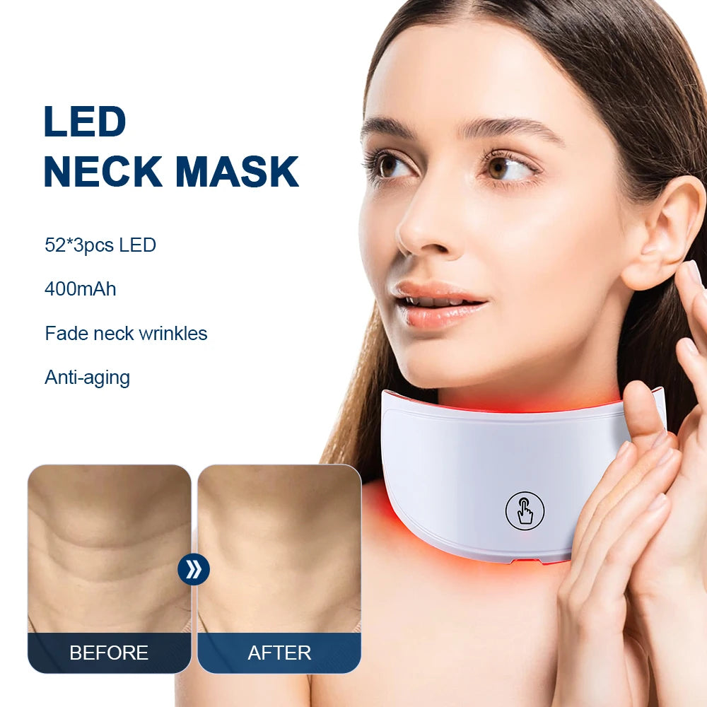 7 Colors LED Facial Mask with Neck