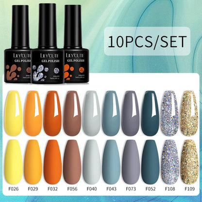 10PCS Gel Nail Polish Set