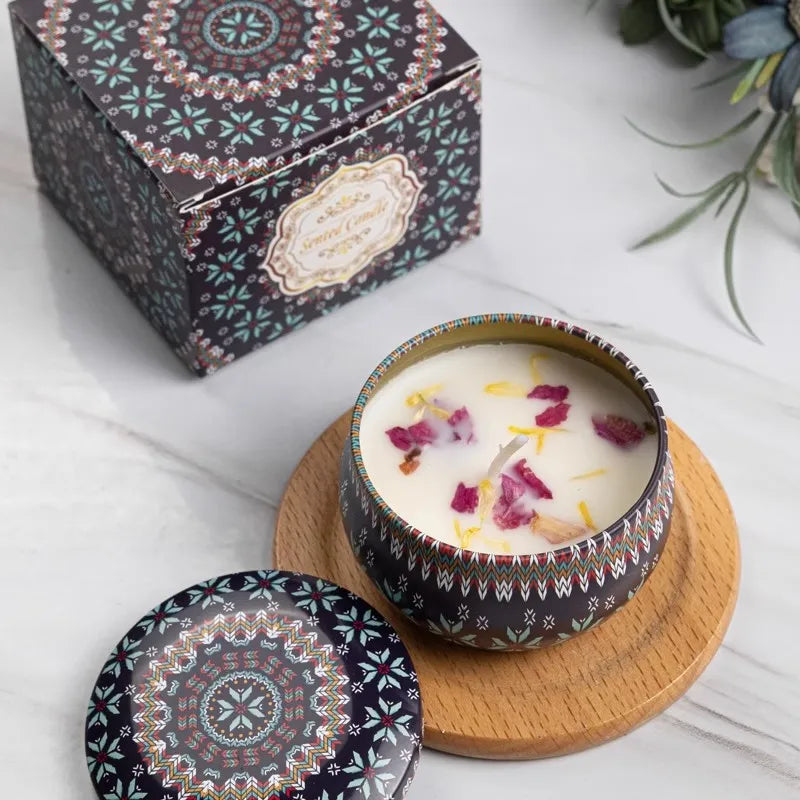 1/4PCS Vintage Scented Candle Set