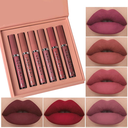 Set of 6 Non-Stick Cup Liquid Lipsticks