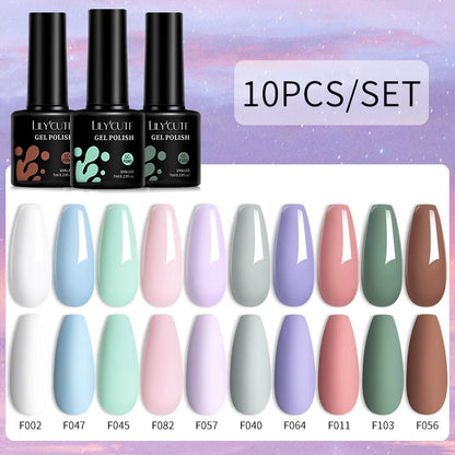 10PCS Gel Nail Polish Set