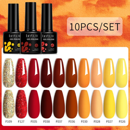 10PCS Gel Nail Polish Set