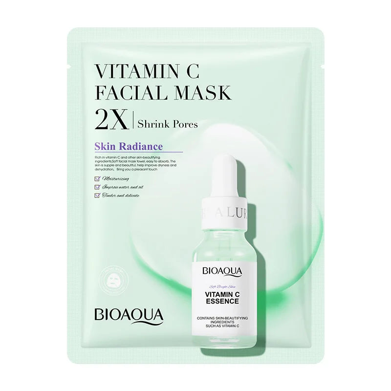 BIOAQUA Centella, Collagen, Vitamin C, Hyaluronic Acid Facial Masks