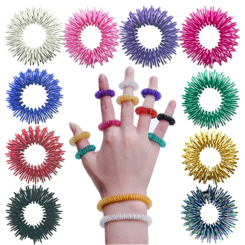 Acupressure Spiky Sensory Finger Rings