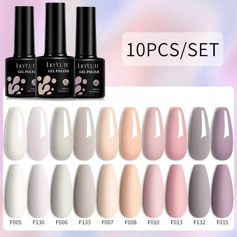 10PCS Gel Nail Polish Set