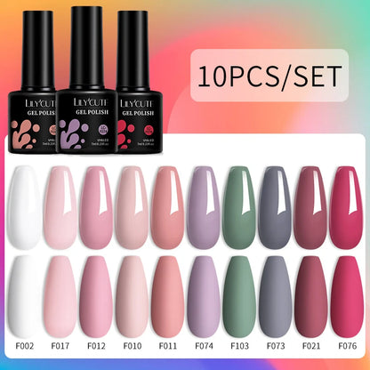 10PCS Gel Nail Polish Set