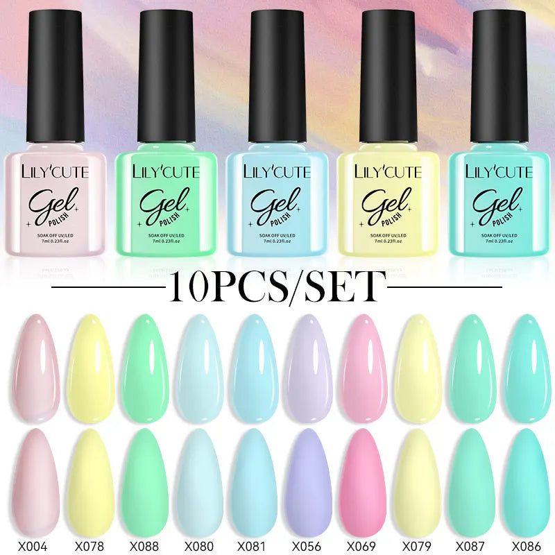 10PCS Gel Nail Polish Set