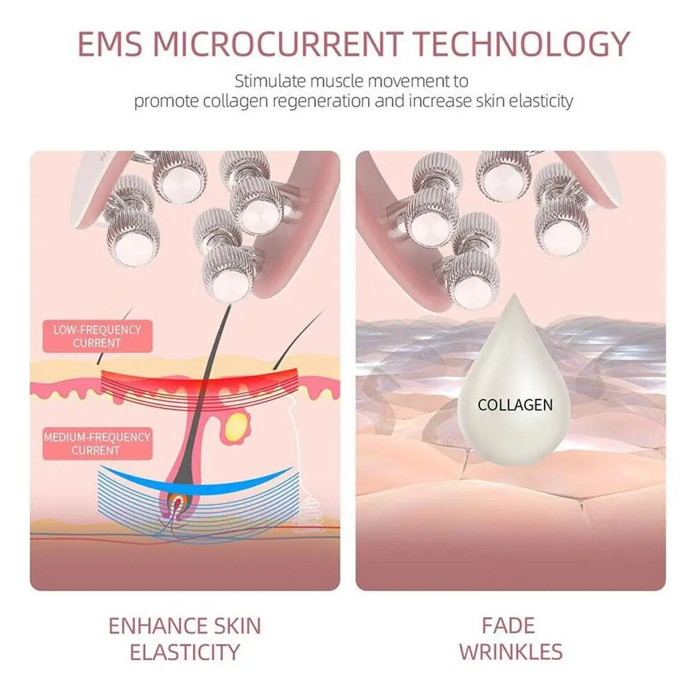 Face Lifting Roller & EMS Facial Massager